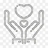 给予图标 浪漫爱情图标 线条艺术-空若网 给予图标 浪漫爱情图标 线条艺术-空若网