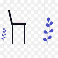 数字艺术背景 钴蓝 椅子-空若网 数字艺术背景 钴蓝 椅子-空若网