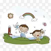 卡通 孩子 快乐-空若网 卡通 孩子 快乐-空若网