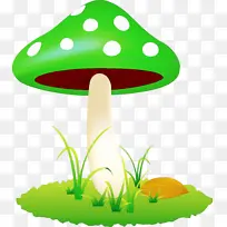 蘑菇 绿色 草-空若网 蘑菇 绿色 草-空若网