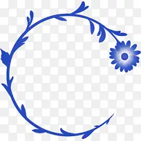 装饰框 花框 钴蓝-空若网 装饰框 花框 钴蓝-空若网