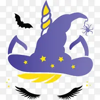 万圣节独角兽 女巫帽 翅膀-空若网 万圣节独角兽 女巫帽 翅膀-空若网