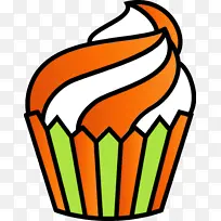可爱的纸杯蛋糕卡通纸杯蛋糕橙色-空若网 可爱的纸杯蛋糕卡通纸杯蛋糕橙色-空若网