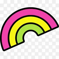 可爱的彩虹 黄色 线条-空若网 可爱的彩虹 黄色 线条-空若网