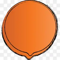 思想泡泡 演讲气球 橙色-空若网 思想泡泡 演讲气球 橙色-空若网