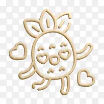 爱情图标 菠萝人物图标 迷恋图标-空若网 爱情图标 菠萝人物图标 迷恋图标-空若网