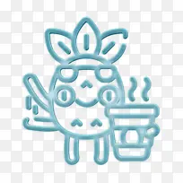 咖啡图标 食品和餐厅图标 菠萝字符图标-空若网 咖啡图标 食品和餐厅图标 菠萝字符图标-空若网