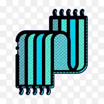围巾图标 秘鲁图标 绿松石色-空若网 围巾图标 秘鲁图标 绿松石色-空若网