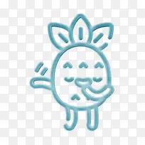 奉承图标 菠萝人物图标 脸红图标-空若网 奉承图标 菠萝人物图标 脸红图标-空若网