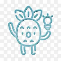 创意图标 菠萝人物图标 人物图标-空若网 创意图标 菠萝人物图标 人物图标-空若网