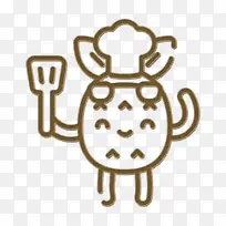 菠萝人物图标 美食和餐厅图标 厨师图标-空若网 菠萝人物图标 美食和餐厅图标 厨师图标-空若网