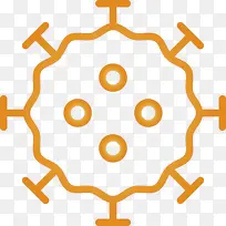 冠状病毒 黄色 橙色-空若网 冠状病毒 黄色 橙色-空若网