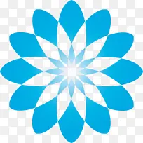 蓝色 浅绿色 花瓣-空若网 蓝色 浅绿色 花瓣-空若网