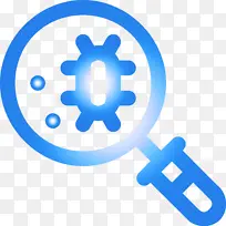 冠状病毒 符号 电蓝-空若网 冠状病毒 符号 电蓝-空若网