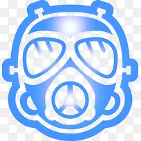 防毒面具 圆圈 电蓝-空若网 防毒面具 圆圈 电蓝-空若网