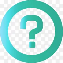 问号 绿松石色 浅绿色-空若网 问号 绿松石色 浅绿色-空若网