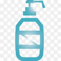 洗手消毒液瓶 水蓝 绿松石-空若网 洗手消毒液瓶 水蓝 绿松石-空若网