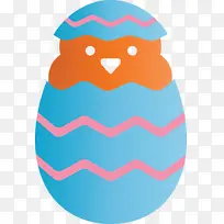 鸡蛋里的小鸡复活节快乐橙色-空若网 鸡蛋里的小鸡复活节快乐橙色-空若网
