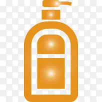 洗手消毒液瓶 黄色 橙色-空若网 洗手消毒液瓶 黄色 橙色-空若网