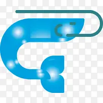 虾 蓝色 水绿色-空若网 虾 蓝色 水绿色-空若网