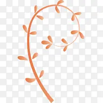 花架 橙色 叶子-空若网 花架 橙色 叶子-空若网