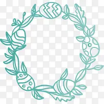 复活节画框 复活节彩蛋画框 绿松石-空若网 复活节画框 复活节彩蛋画框 绿松石-空若网