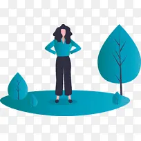 时尚女孩 绿松石色-空若网 时尚女孩 绿松石色-空若网