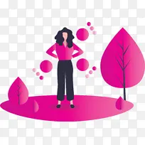 时尚女孩 粉色 卡通-空若网 时尚女孩 粉色 卡通-空若网