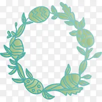 复活节镜框 复活节彩蛋镜框 水绿色-空若网 复活节镜框 复活节彩蛋镜框 水绿色-空若网