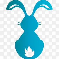 可爱的兔子 复活节 绿松石-空若网 可爱的兔子 复活节 绿松石-空若网