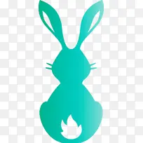 可爱的兔子 复活节 绿色-空若网 可爱的兔子 复活节 绿色-空若网