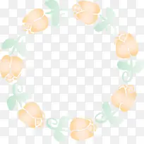 郁金香边框 复活节边框 黄色-空若网 郁金香边框 复活节边框 黄色-空若网