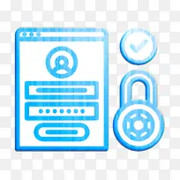 登录图标 数据保护图标 文本-空若网 登录图标 数据保护图标 文本-空若网