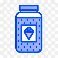 顶部图标 冰淇淋图标 蓝色-空若网 顶部图标 冰淇淋图标 蓝色-空若网