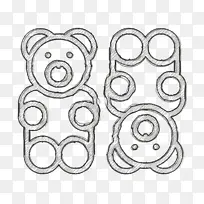 粘熊图标 食物和餐厅图标 糖果图标-空若网 粘熊图标 食物和餐厅图标 糖果图标-空若网