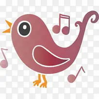 卡通鸟 卡通 粉色-空若网 卡通鸟 卡通 粉色-空若网