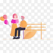 时尚爱情 约会 水彩画-空若网 时尚爱情 约会 水彩画-空若网