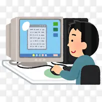 电脑显示器 卡通 技术-空若网 电脑显示器 卡通 技术-空若网