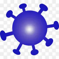 病毒 冠状病毒 蓝色-空若网 病毒 冠状病毒 蓝色-空若网