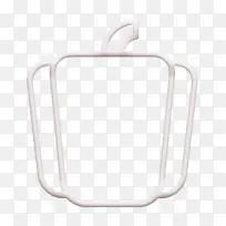 水果和蔬菜图标 胡椒图标 矩形-空若网 水果和蔬菜图标 胡椒图标 矩形-空若网