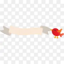 带丝带的鸟 白色 米色-空若网 带丝带的鸟 白色 米色-空若网