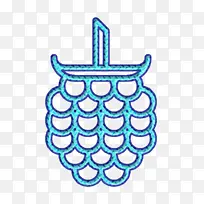 水果和蔬菜图标 绿松石色 浅绿色-空若网 水果和蔬菜图标 绿松石色 浅绿色-空若网