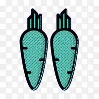 胡萝卜图标 水果和蔬菜图标 绿松石-空若网 胡萝卜图标 水果和蔬菜图标 绿松石-空若网