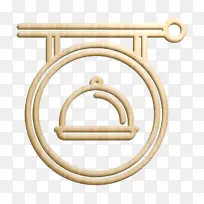 餐厅图标 招牌图标 黄铜-空若网 餐厅图标 招牌图标 黄铜-空若网