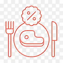 餐厅标志 午餐标志 线条艺术-空若网 餐厅标志 午餐标志 线条艺术-空若网