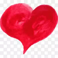 心水彩画红水彩心-空若网 心水彩画红水彩心-空若网