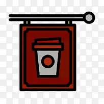 招牌图标 咖啡图标 线条-空若网 招牌图标 咖啡图标 线条-空若网