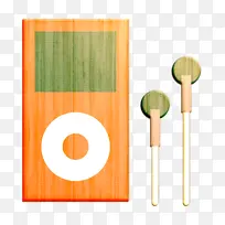 通讯和媒体图标 音乐播放器图标 橙色-空若网 通讯和媒体图标 音乐播放器图标 橙色-空若网