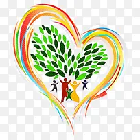 心形 水彩画 符号-空若网 心形 水彩画 符号-空若网