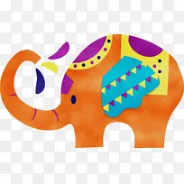 印度元素 水彩画 颜料-空若网 印度元素 水彩画 颜料-空若网